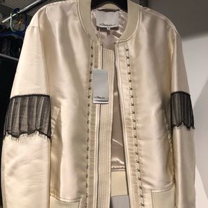 3.1 Phillip Lim Hook Eye Lace Bomber